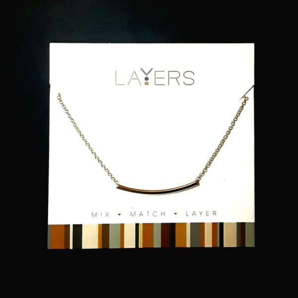 Layers Curved Bar Necklace