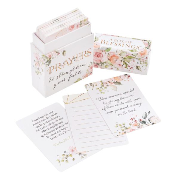 Floral prayer cards to strengthen faith.