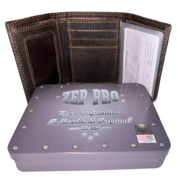 Zep-Pro genuine leather wallet in box.