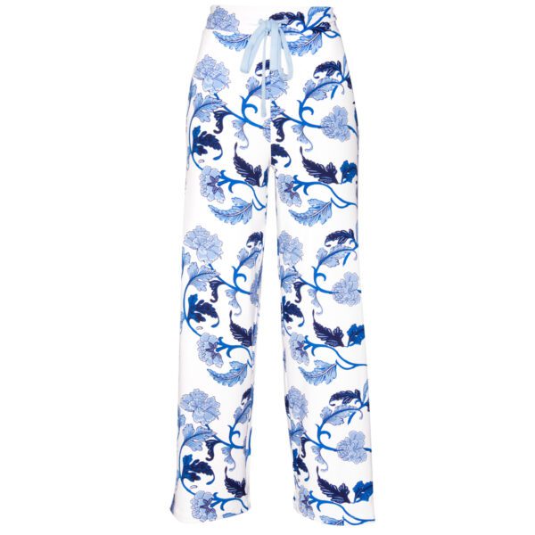 Blu Acanthus Leaf Pants